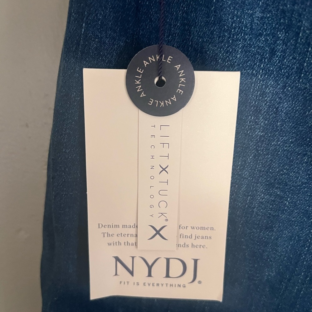 NYDJ Blue Ankle Cropped Jeans - Picture 2 of 5